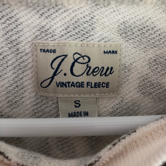J. Crew Vintage Fleece Leopard Top - Picture 3 of 4